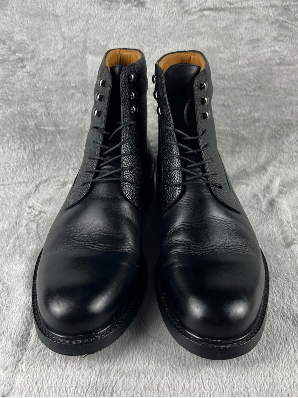 Beckett Simonon Oscar Boots Mens US Size 11 Black Full Grain Leather Handcrafted